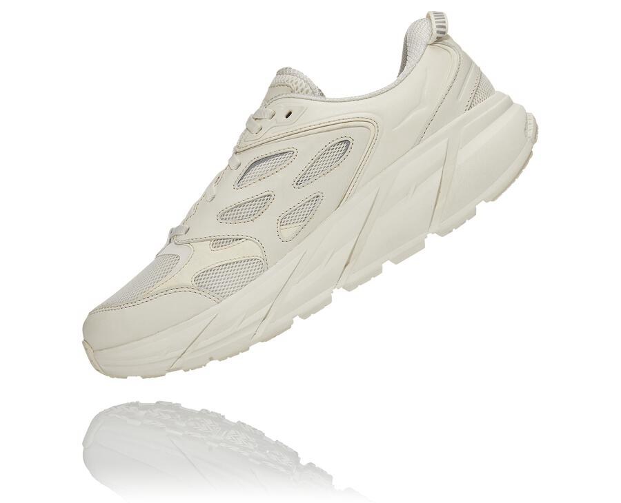 Running Shoes Mens - Hoka One One Clifton L - White - JHLPZQB-85